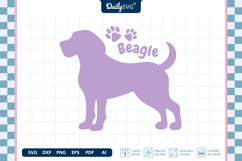 Dog Breed Silhouette Beagle SVG Product Image 2