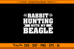 Rabbit Hunting With My Beagle SVG Design Product Image 1