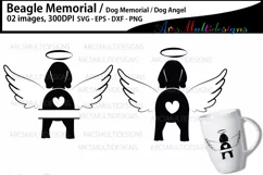 Dog Memorial svg / Beagle dog memorial svg Product Image 2