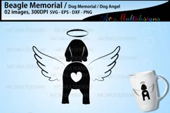 Dog Memorial svg / Beagle dog memorial svg Product Image 3