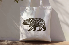 Floral Bear SVG Folk Art Animal Cut File Product Image 2