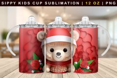 Bear Kids Tumbler Sublimation Wrap 12 Oz Product Image 1