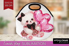 Bear Valentine Lunch Bag Cute Valentines Day Lunch Bug PNG Product Image 1