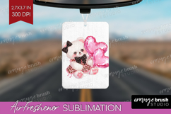 Bear Valentine Air Freshener PNG Cute Valentines Day PNG Product Image 1