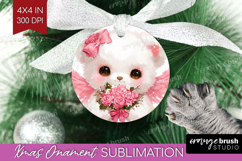 Bear Valentine Ornament PNG Cute Valentines Day PNG Product Image 1