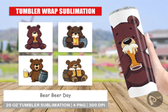 Tumbler Bear Beer Day Product Image 1