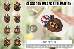 Glass Can Bear Patriotic Product Image 1