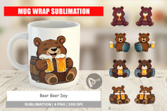 Mug Wrap Bear Beer Day Product Image 1