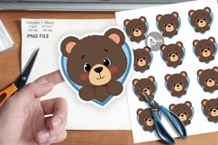 Sticker Heart Bear Product Image 1