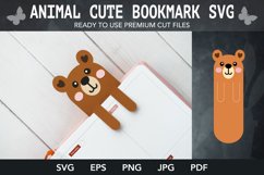 Cute Animal Bookmark Paper cut SVG I Cricut I Silhouette Product Image 1
