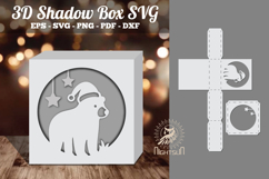 Bear 3D Papercut Shadow Box SVG Product Image 1