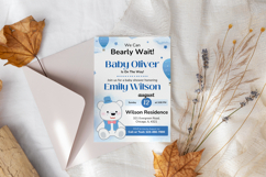 Printable Bear Baby Shower Invitation Card Custom Template Product Image 10
