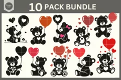 Teddy Bear SVG, Baby Bear Svg, Bear SVG, Bear Cut Files Product Image 2