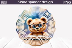 Bear Book Wind Spinner | Book Lover Wind Spinner Product Image 1