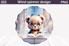 Bear Book Wind Spinner | Book Lover Wind Spinner Product Image 1