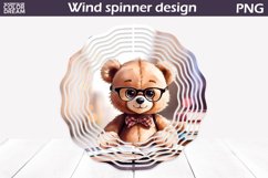 Bear Book Wind Spinner | Book Lover Wind Spinner Product Image 1
