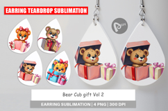 Earring Bear Cub Gift Product Image 1