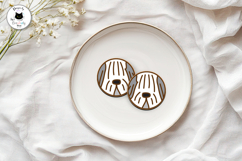 Round Dog Stud Earrings Laser Cut Vol.1 | Dog Earrings SVG Product Image 4