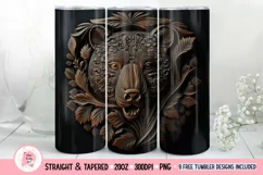 Bear Engraved Tumbler Sublimation Bundle, 20 oz tumbler wrap, Mens tumbler wrap