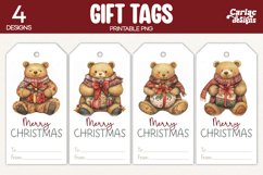 bear gift tags