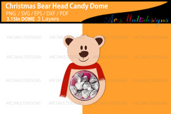 Christmas Bear head Candy dome holder Product Image 2