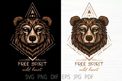 spirit animal boho design, tribal art print