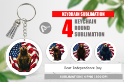 Keychain Bear 4th of July Product Image 1