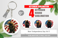 Keychain Bear 4th of July Product Image 1