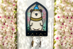 Polar Beer Arch Key Holder Laser Cut Files &amp; SVG Files Product Image 3