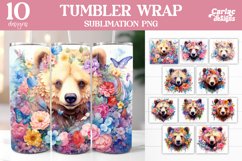 Animals Tumbler Sublimation, Tumbler Sublimation Wrap Product Image 2