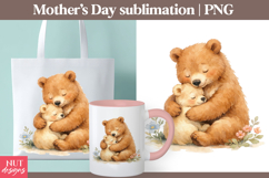 Mothers Day clipart Mama Bear Hug Clipart Mothers Day tshirt Product Image 1