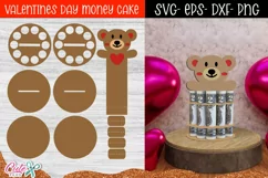 Bear Money Cake SVG