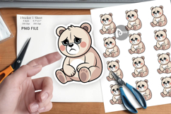 Bear Mood Sticker Product Image 1