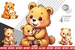 Bear Mother&#039;s Day Clipart Product Image 1