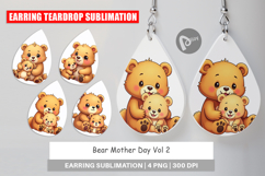 Earring Bear Mother&#039;s Day Product Image 1
