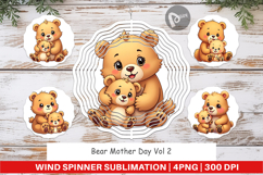 Wind Spinner Bear Mother&#039;s Day Product Image 1