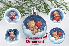 Bear Ornament Christmas Tree Circle Kids Room Decorate Product Image 1