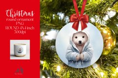 Christmas Round Ornament Sublimation PNG Product Image 1
