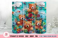 Bear Tumbler Wrap, 20 oz tumbler wrap, Bear Tumbler Wrap, Bear Png