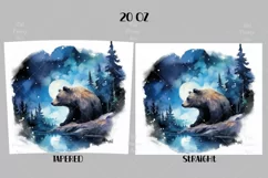 Bear Tumbler Wrap, 20 oz tumbler wrap, Bear Tumbler Wrap, Bear Png