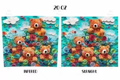 Bear Tumbler Wrap, 20 oz tumbler wrap, Bear Tumbler Wrap, Bear Png