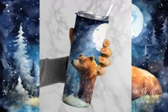 Bear Tumbler Wrap, 20 oz tumbler wrap, Bear Tumbler Wrap, Bear Png
