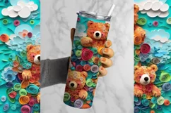 Bear Tumbler Wrap, 20 oz tumbler wrap, Bear Tumbler Wrap, Bear Png