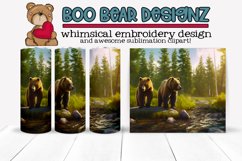Bears in the wilderness Sublimation tumbler design. Product Image 2