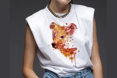 Bear Watercolor Sublimation Clipart PNG JPG Product Image 2