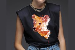 Bear Watercolor Sublimation Clipart PNG JPG Product Image 3