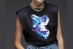 Bear Watercolor Sublimation Clipart PNG JPG Product Image 5