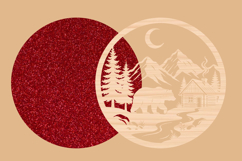 Bear Wilderness Round SVG Product Image 3