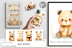Digital Paper Bear Wildlife Product Image 1