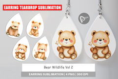 Earring Bear Wildlife Product Image 1